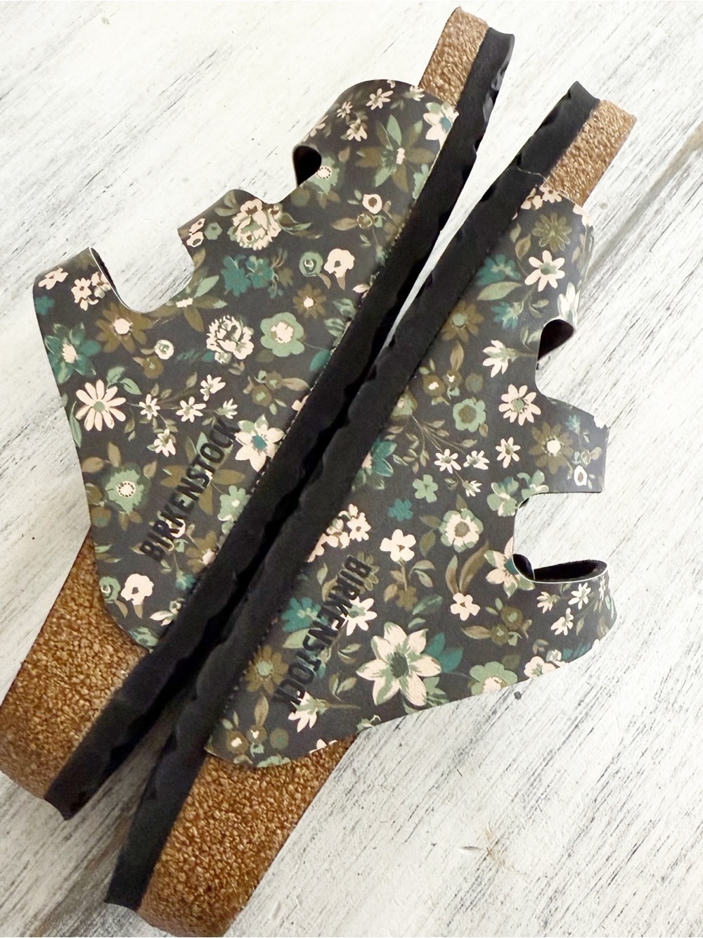 Birkenstock Florida Fresh Vegan Floral Triple-Strap Sandals size L7M5 - Picture 3 of 11